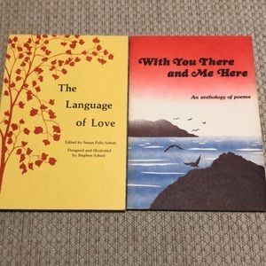 Vintage blue mountain press poem books